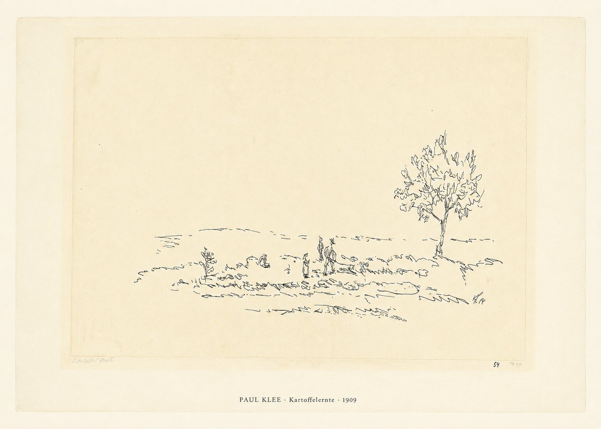 Paul Klee Kartoffelernte · 1909 No6 - Juliste