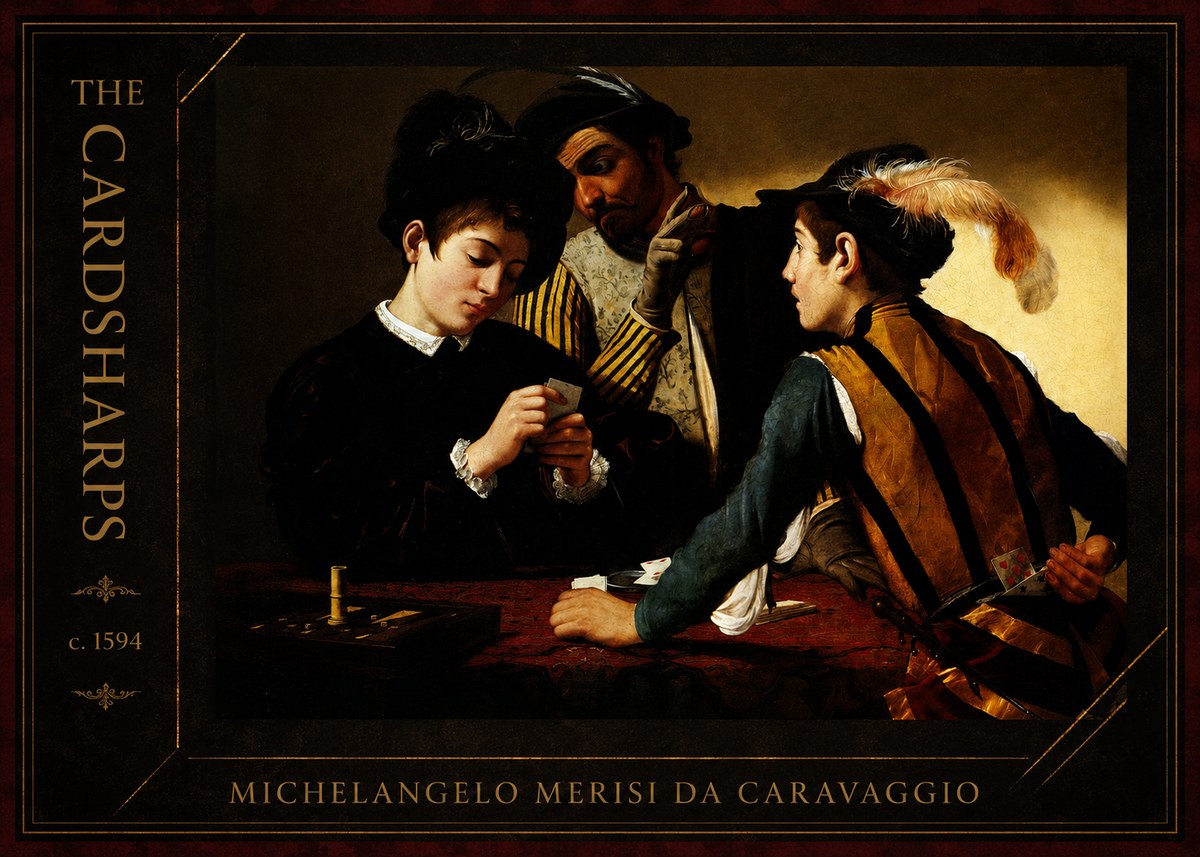 Michelangelo Merisi da Caravaggio The Cardsharps II No2 - Juliste