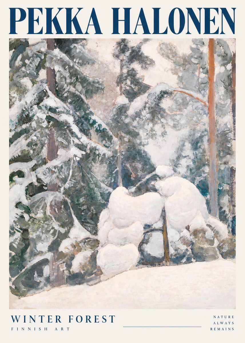 Pekka Halonen Winter Forest II No6 - Juliste