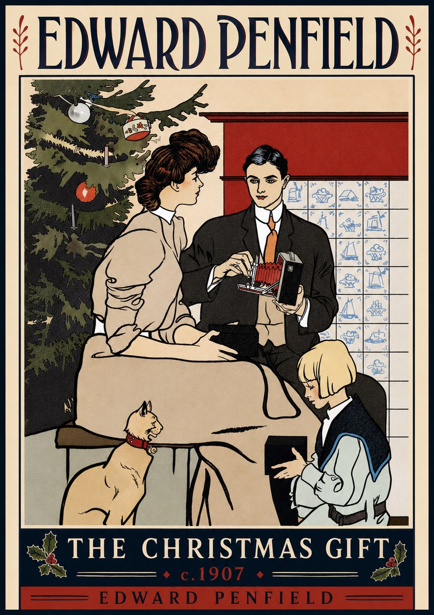 Edward Penfield The Christmas Gift No5 - Juliste