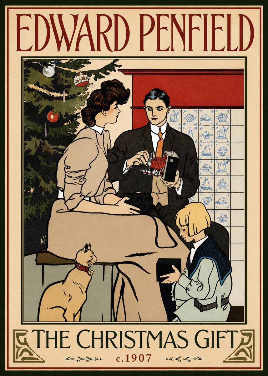 Edward Penfield The Christmas Gift No6 - Juliste