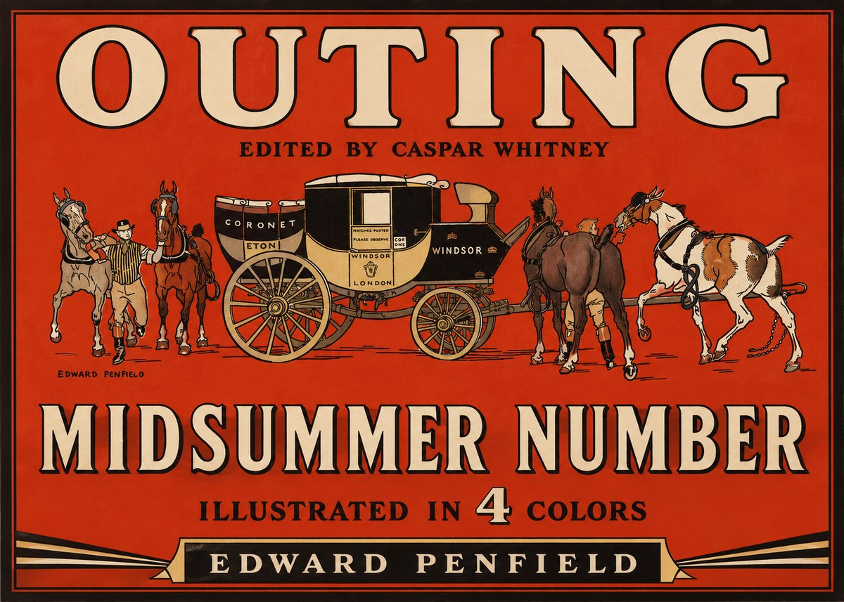 Edward Penfield Outing - Midsummer Number No2 - Juliste