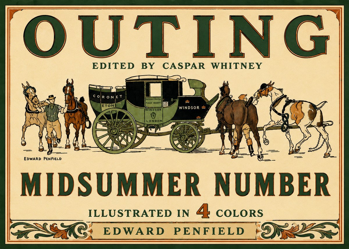Edward Penfield Outing - Midsummer Number No6 - Juliste