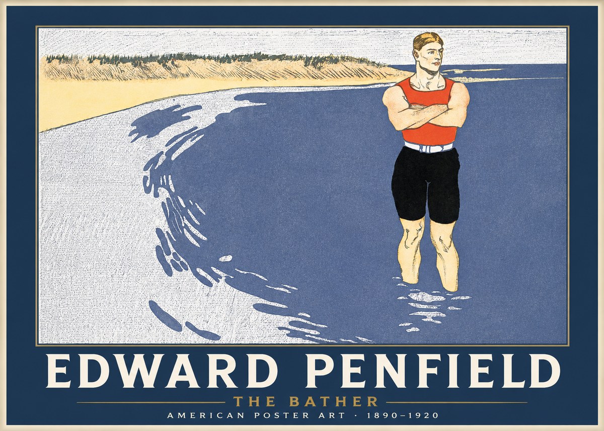 Edward Penfield The Bather No1 - Juliste