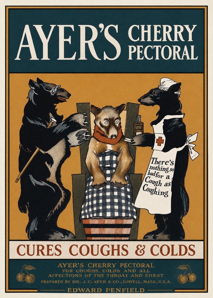 Edward Penfield Ayer's Cherry Pectoral No1 - Juliste