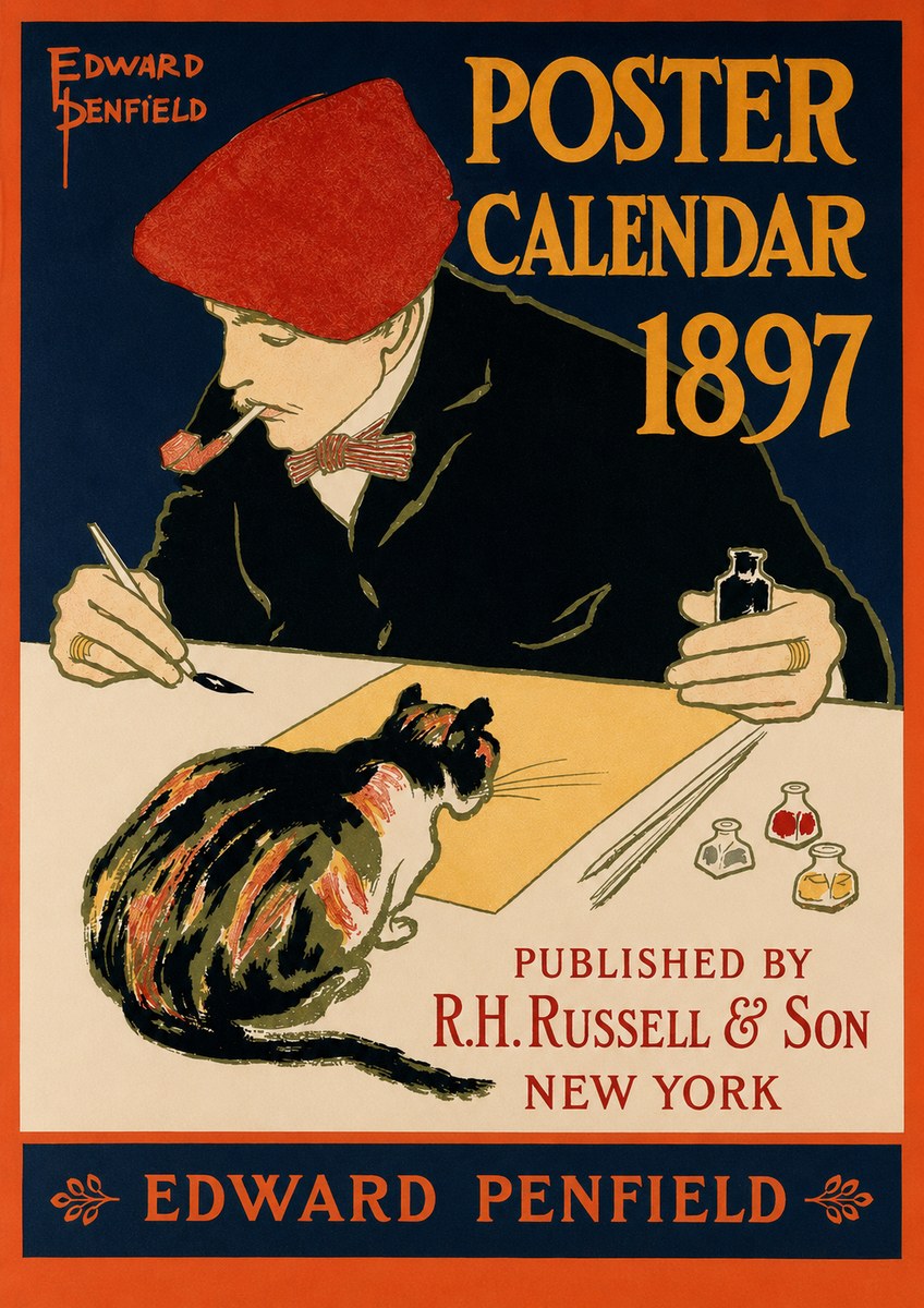 Edward Penfield Poster Calendar 1897 No2 - Juliste