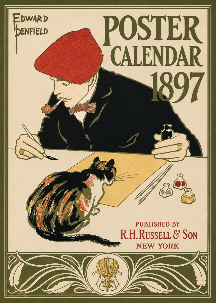 Edward Penfield Poster Calendar 1897 No3 - Juliste