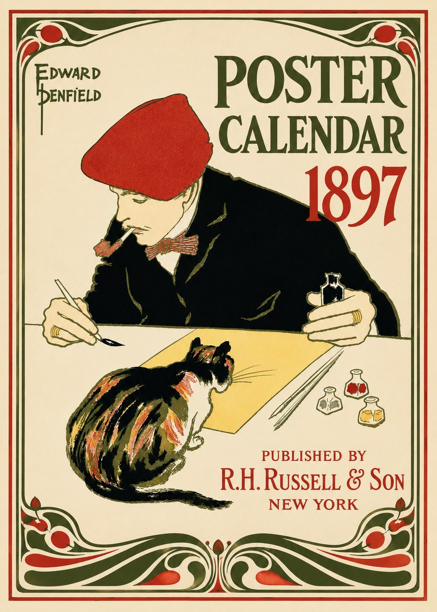 Edward Penfield Poster Calendar 1897 No5 - Juliste
