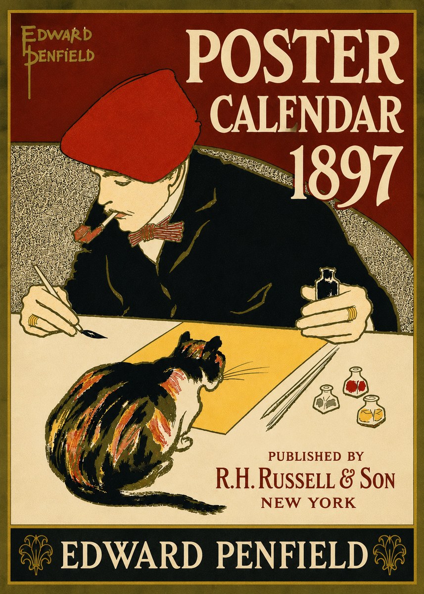 Edward Penfield Poster Calendar 1897 No6 - Juliste