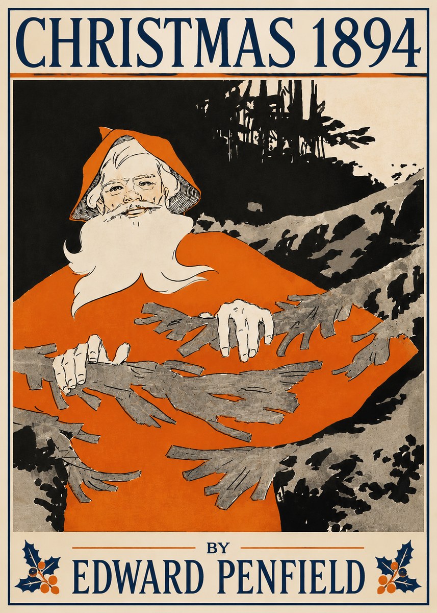 Edward Penfield Christmas 1894 No4 - Juliste