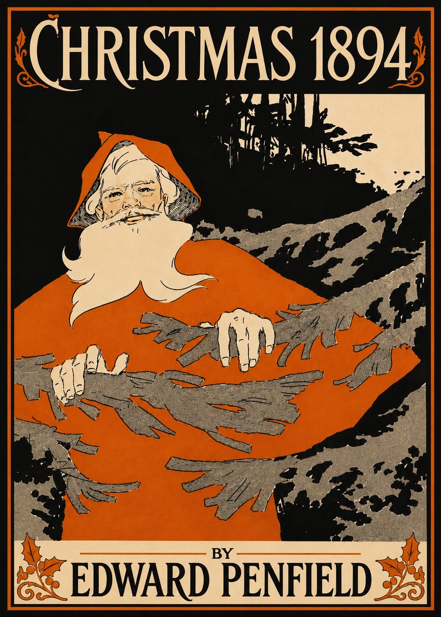 Edward Penfield Christmas 1894 No5 - Juliste