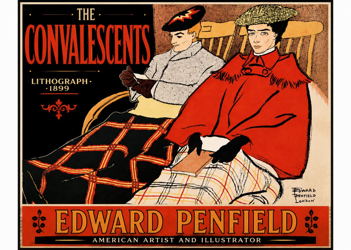 Edward Penfield The Convalescents No5 - Juliste