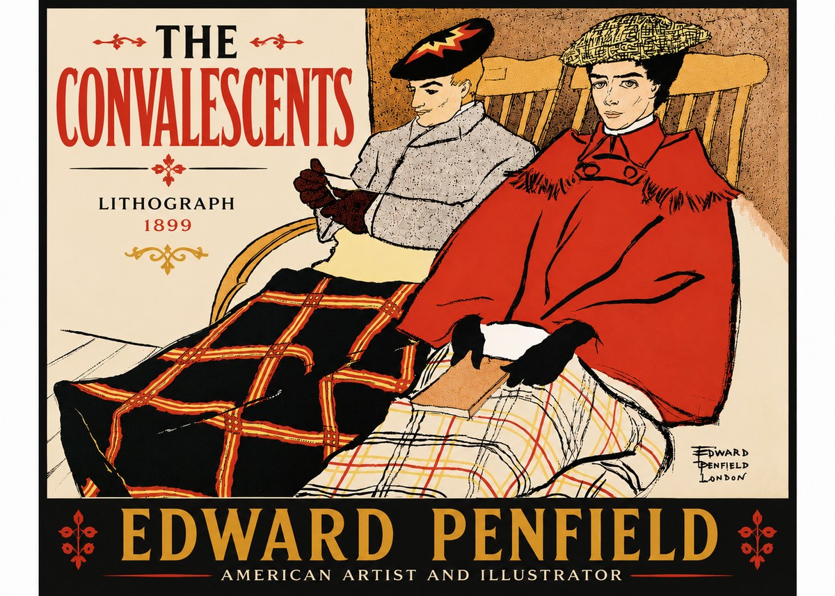 Edward Penfield The Convalescents No6 - Juliste