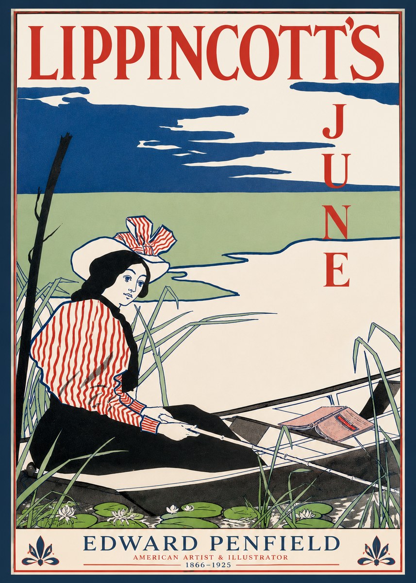 Edward Penfield Lippincott's June No3 - Juliste