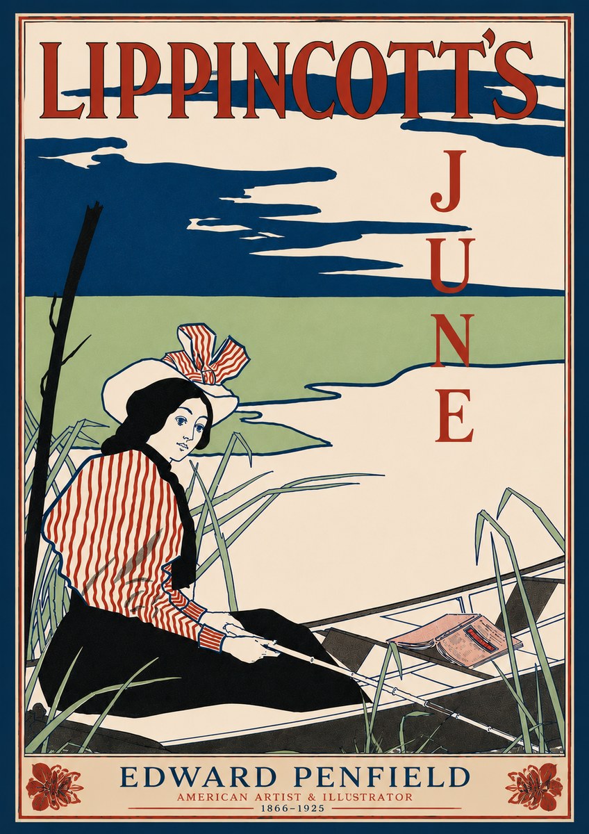 Edward Penfield Lippincott's June No6 - Juliste