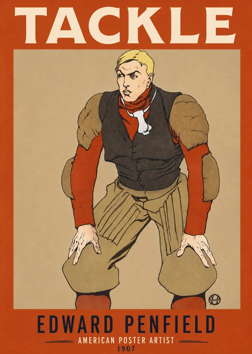 Edward Penfield Tackle No2 - Juliste