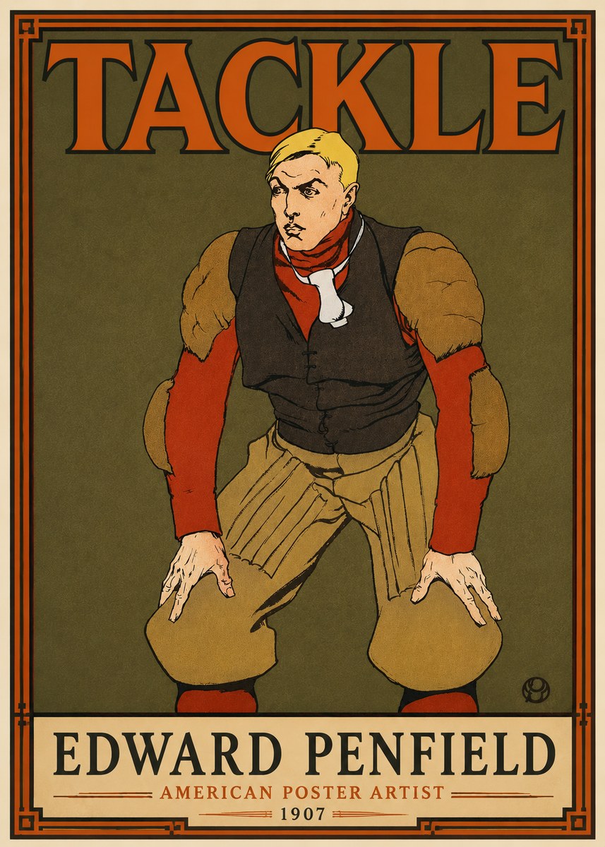 Edward Penfield Tackle No5 - Juliste