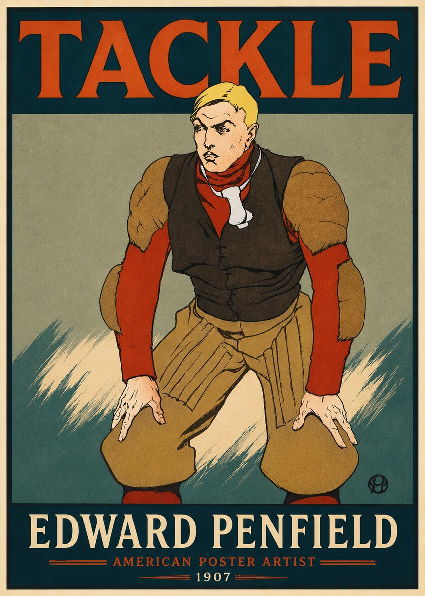 Edward Penfield Tackle No6 - Juliste
