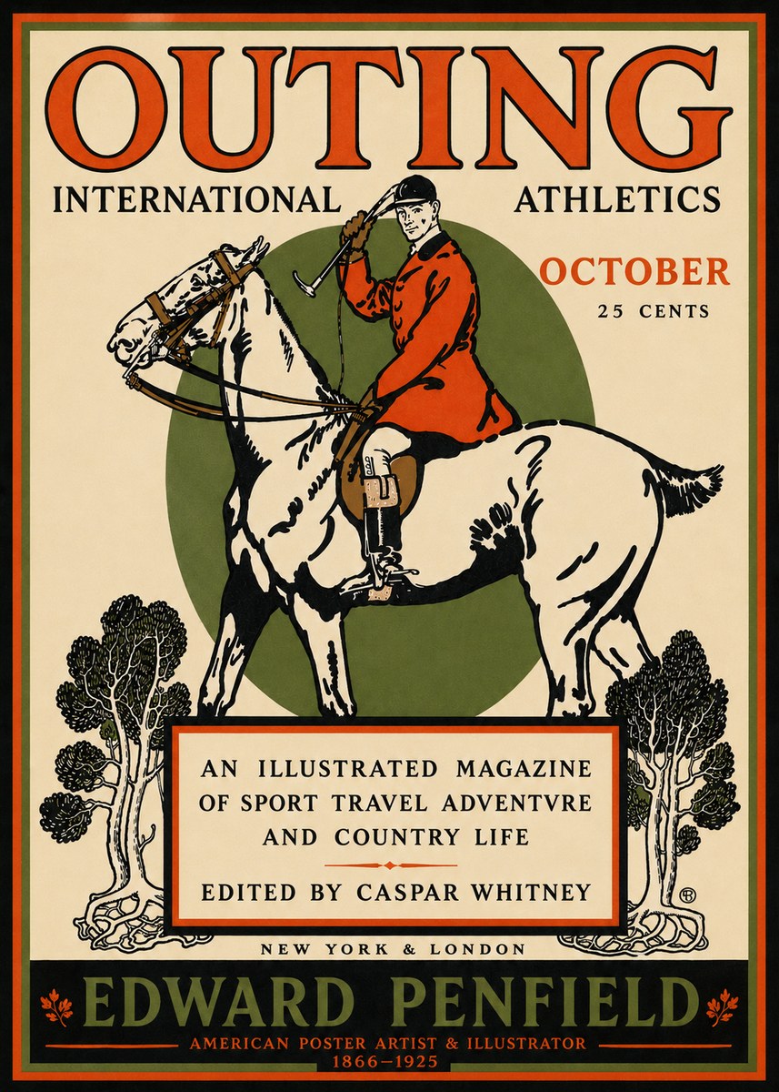 Edward Penfield Outing No4 - Juliste