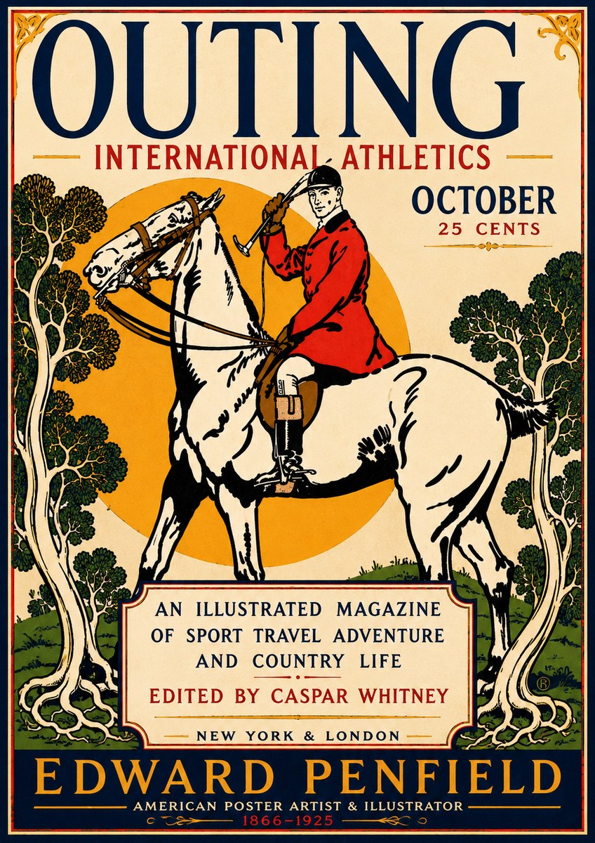 Edward Penfield Outing No5 - Juliste
