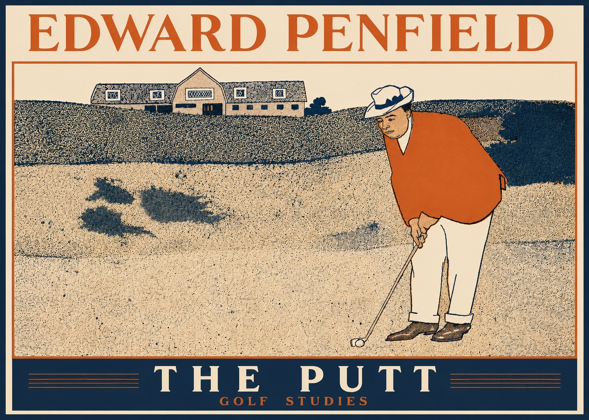 Edward Penfield The Putt No3 - Juliste