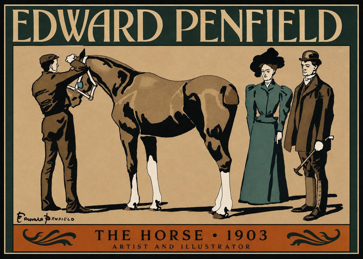 Edward Penfield The Horse No3 - Juliste