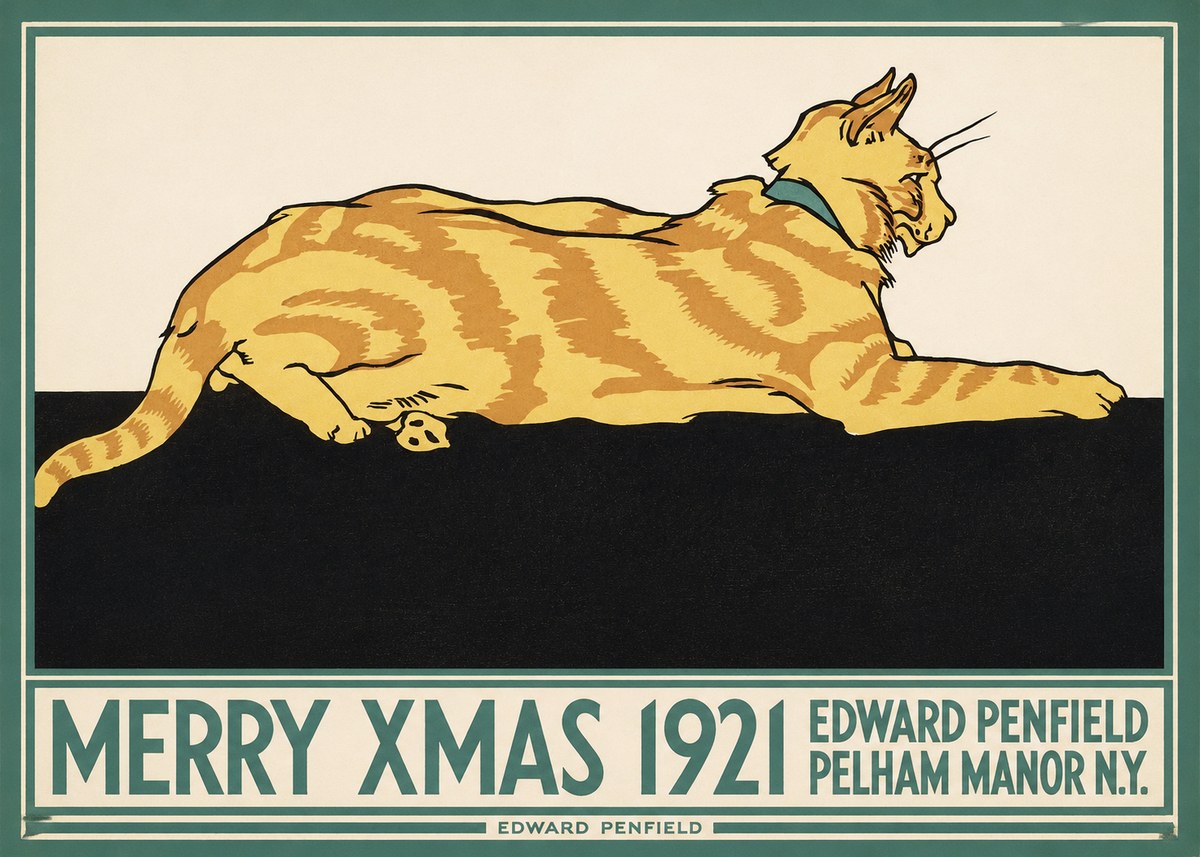 Edward Penfield Merry Xmas 1921 No1 - Juliste
