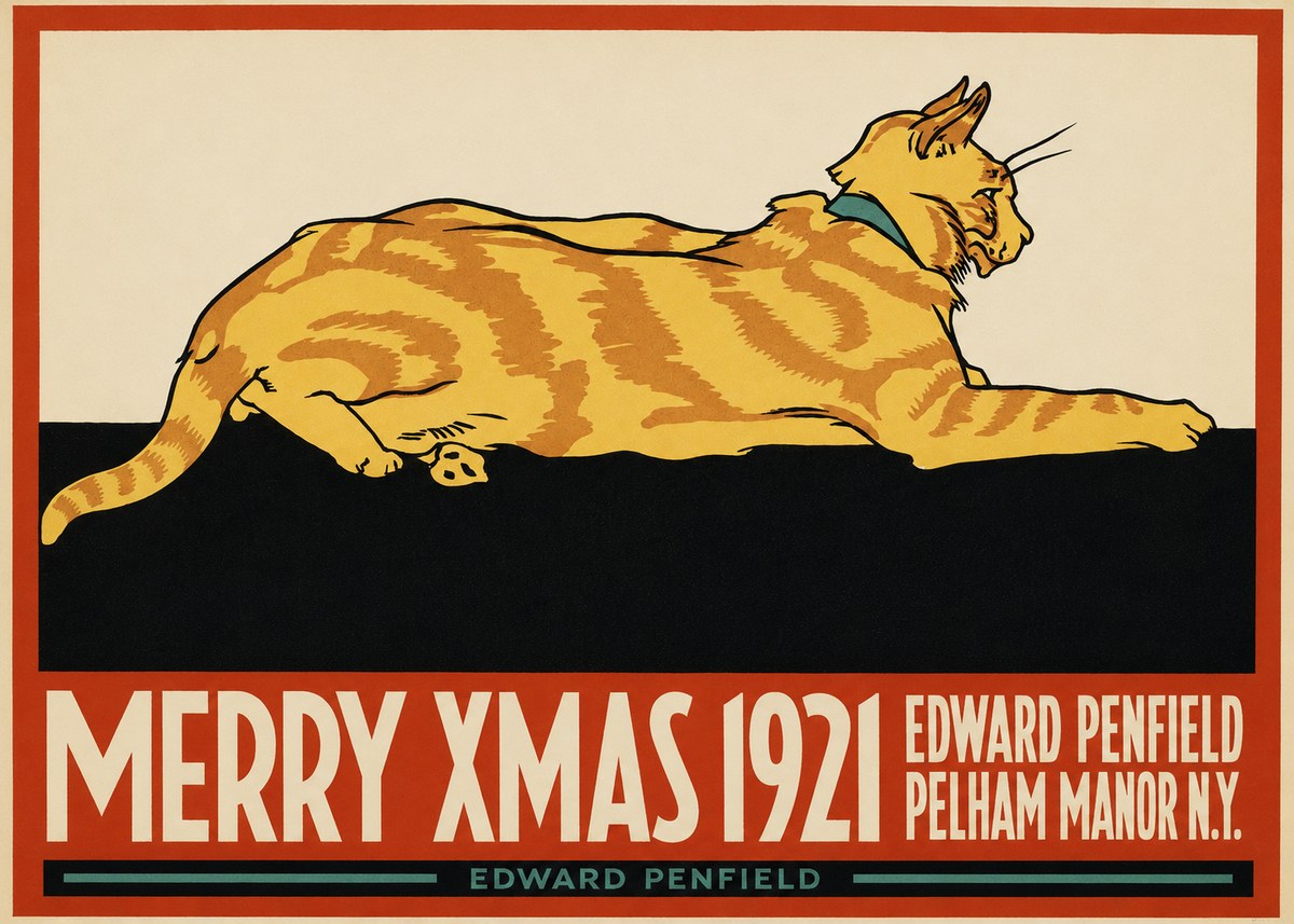 Edward Penfield Merry Xmas 1921 No2 - Juliste