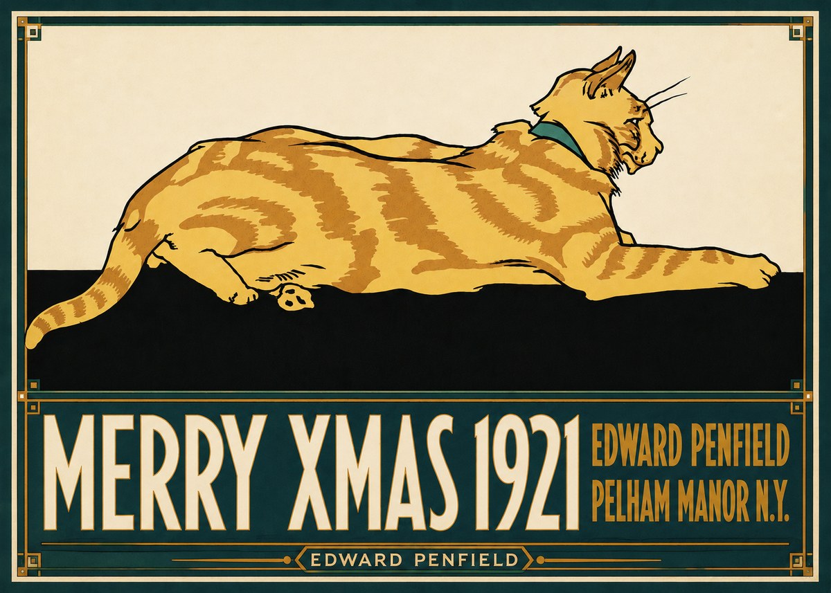 Edward Penfield Merry Xmas 1921 No6 - Juliste