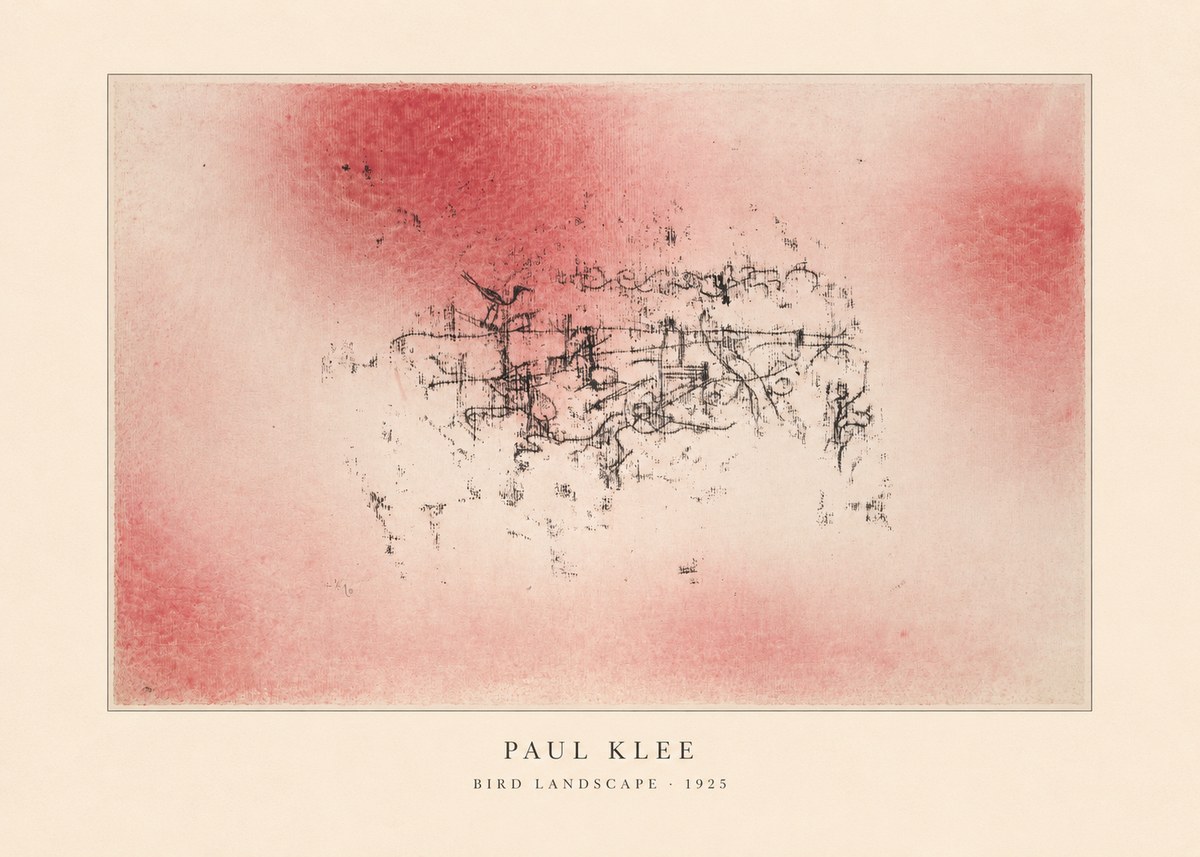 Paul Klee Bird Landscape No4 - Juliste