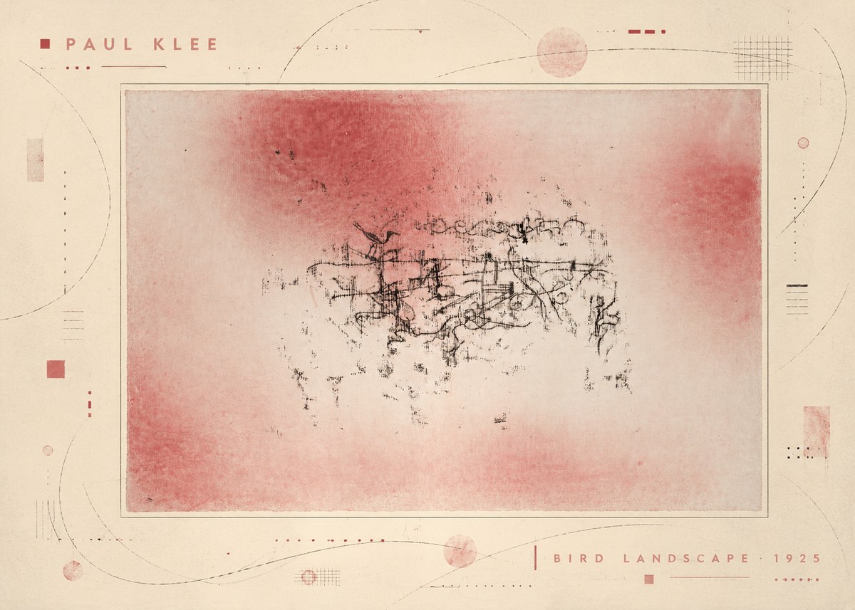 Paul Klee Bird Landscape No5 - Juliste