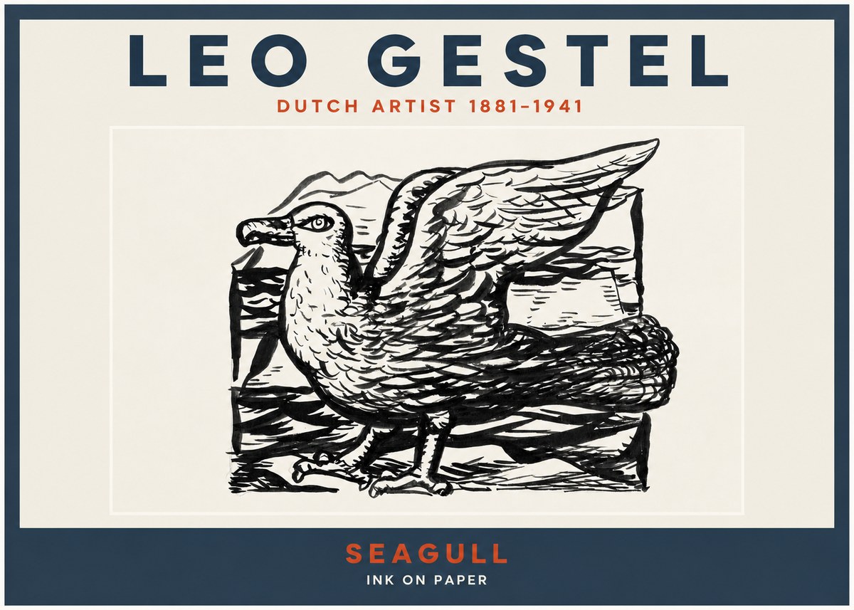 Leo Gestel Seagull No2 - Juliste