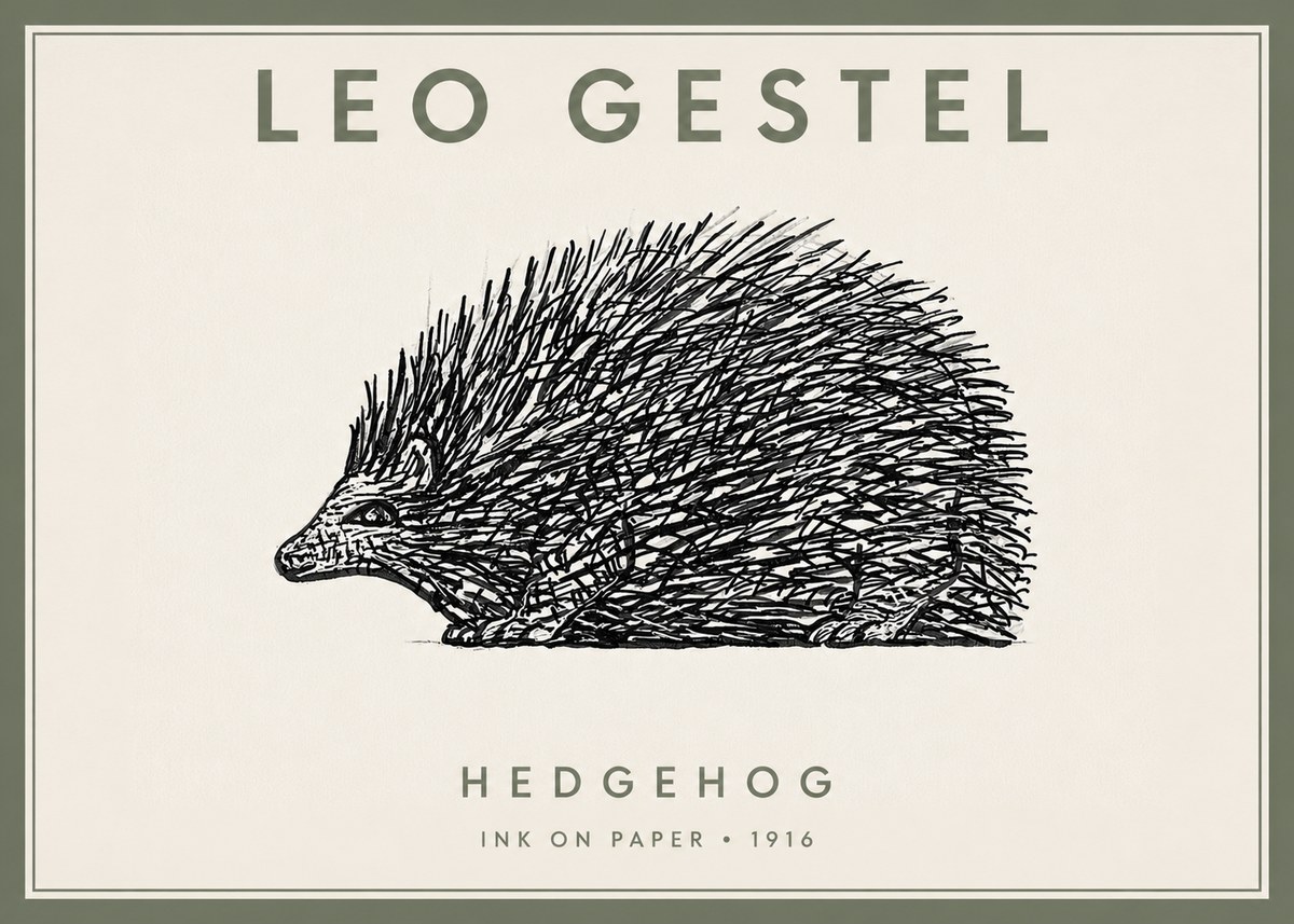 Leo Gestel Hedgehog No2 - Juliste