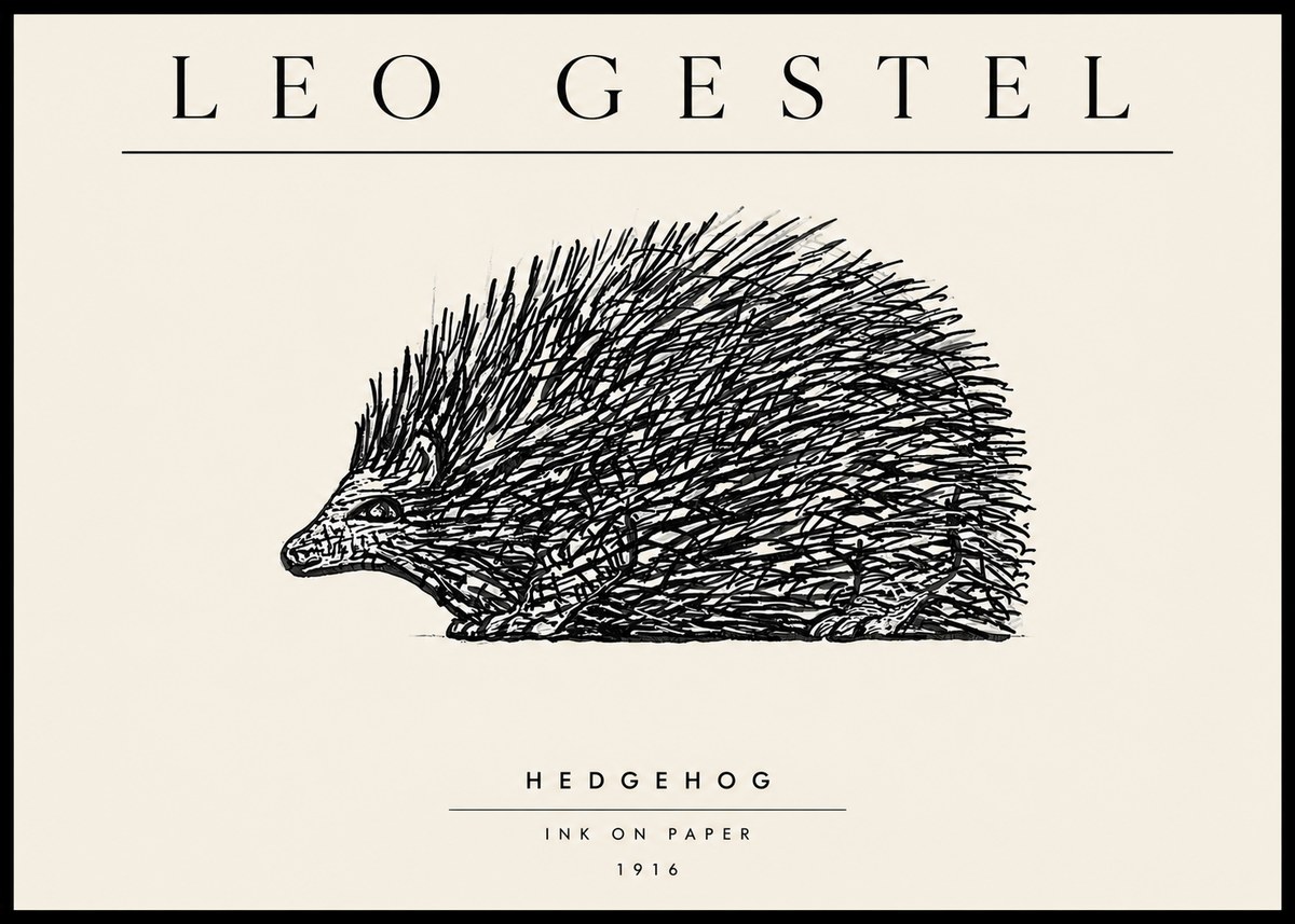 Leo Gestel Hedgehog No3 - Juliste