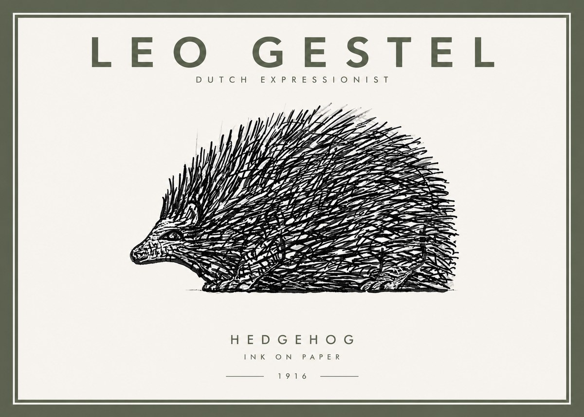 Leo Gestel Hedgehog No5 - Juliste