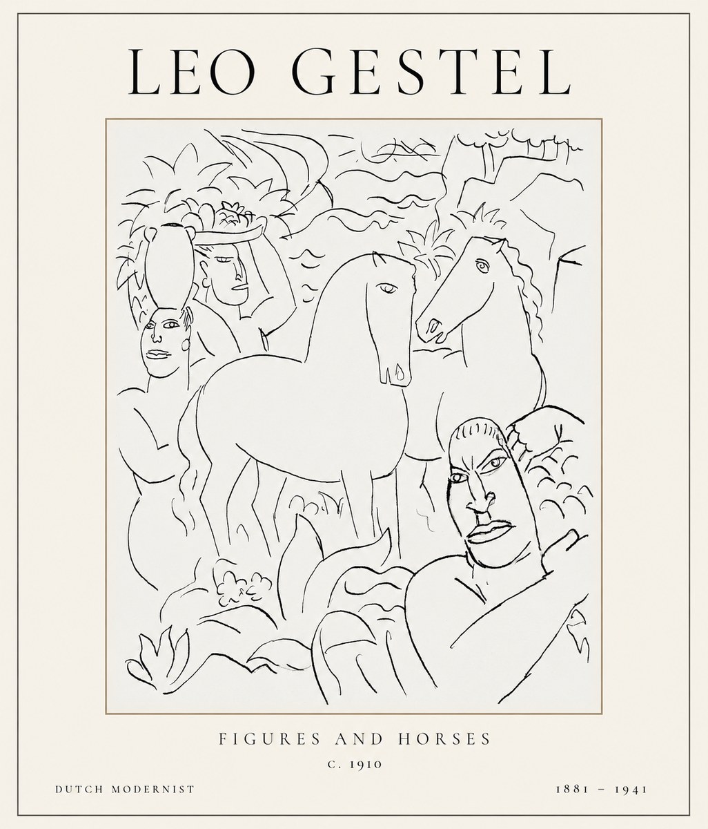 Leo Gestel The Equestrian Companions No2 - Juliste