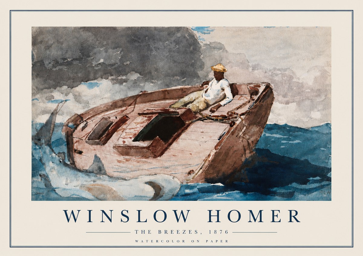 Winslow Homer The Breezes No3 - Juliste