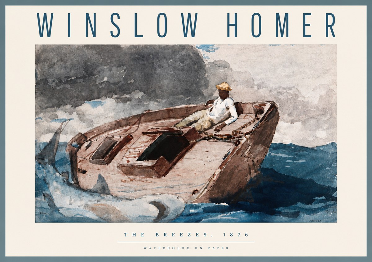 Winslow Homer The Breezes No4 - Juliste