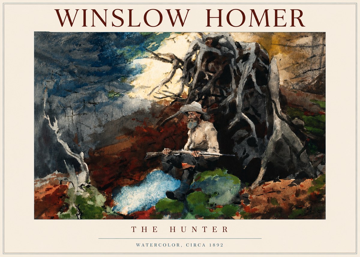 Winslow Homer The Hunter No3 - Juliste
