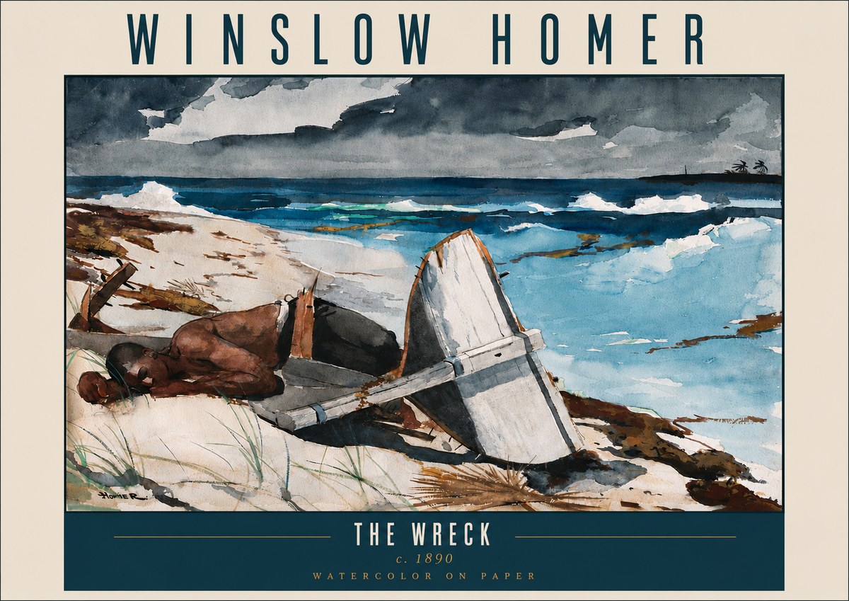 Winslow Homer The Wreck No5 - Juliste