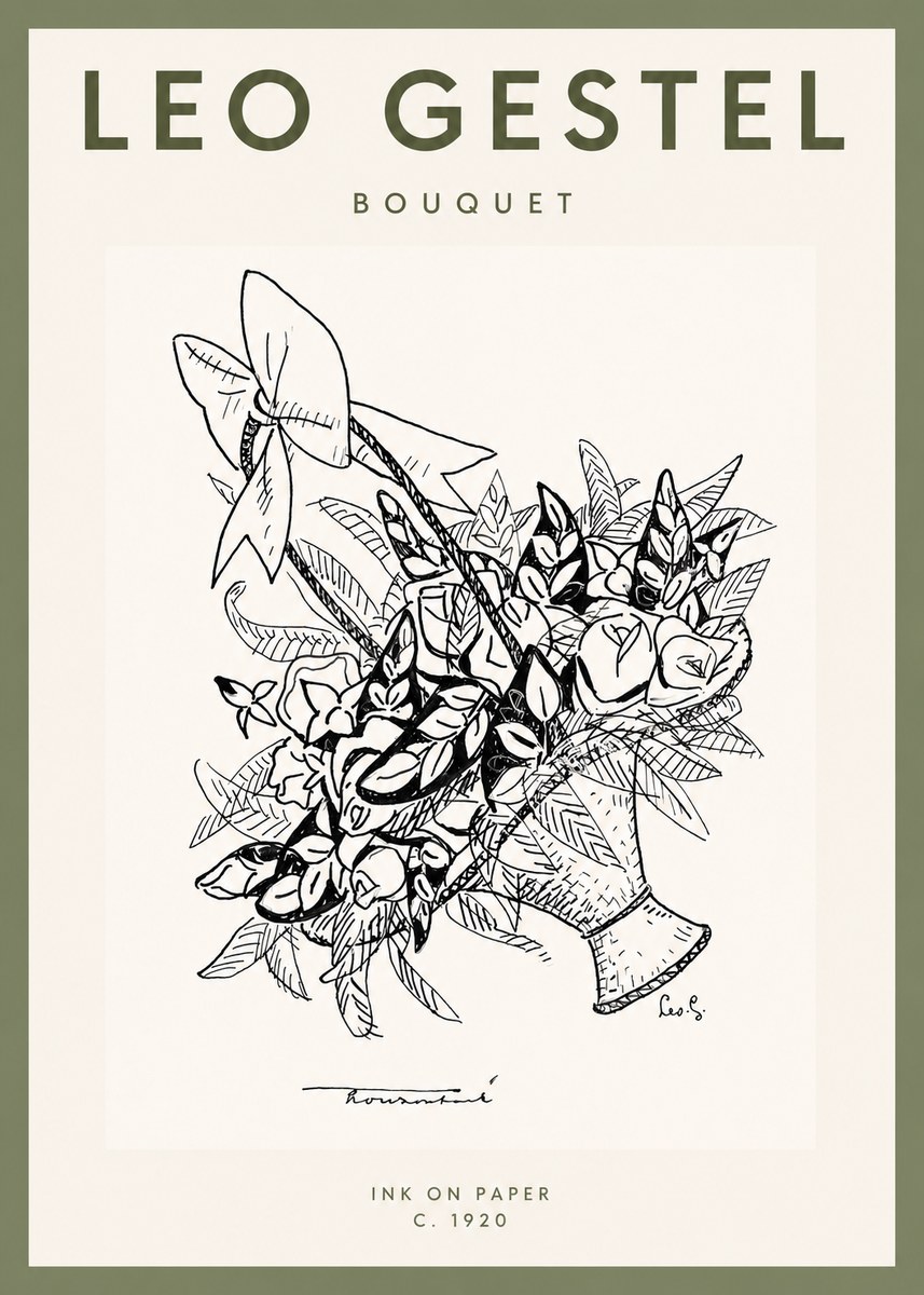 Leo Gestel Bouquet No2 - Juliste