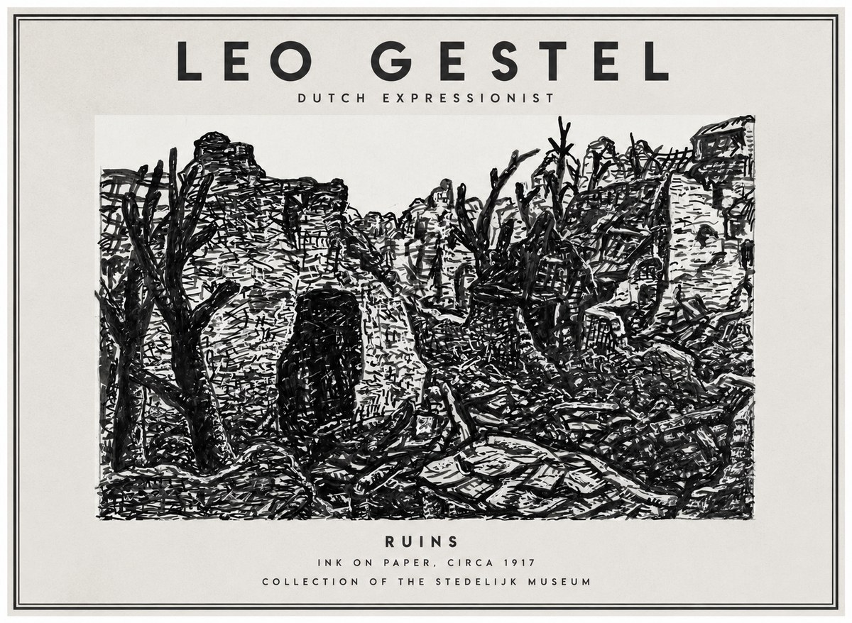Leo Gestel Ruins No1 - Juliste