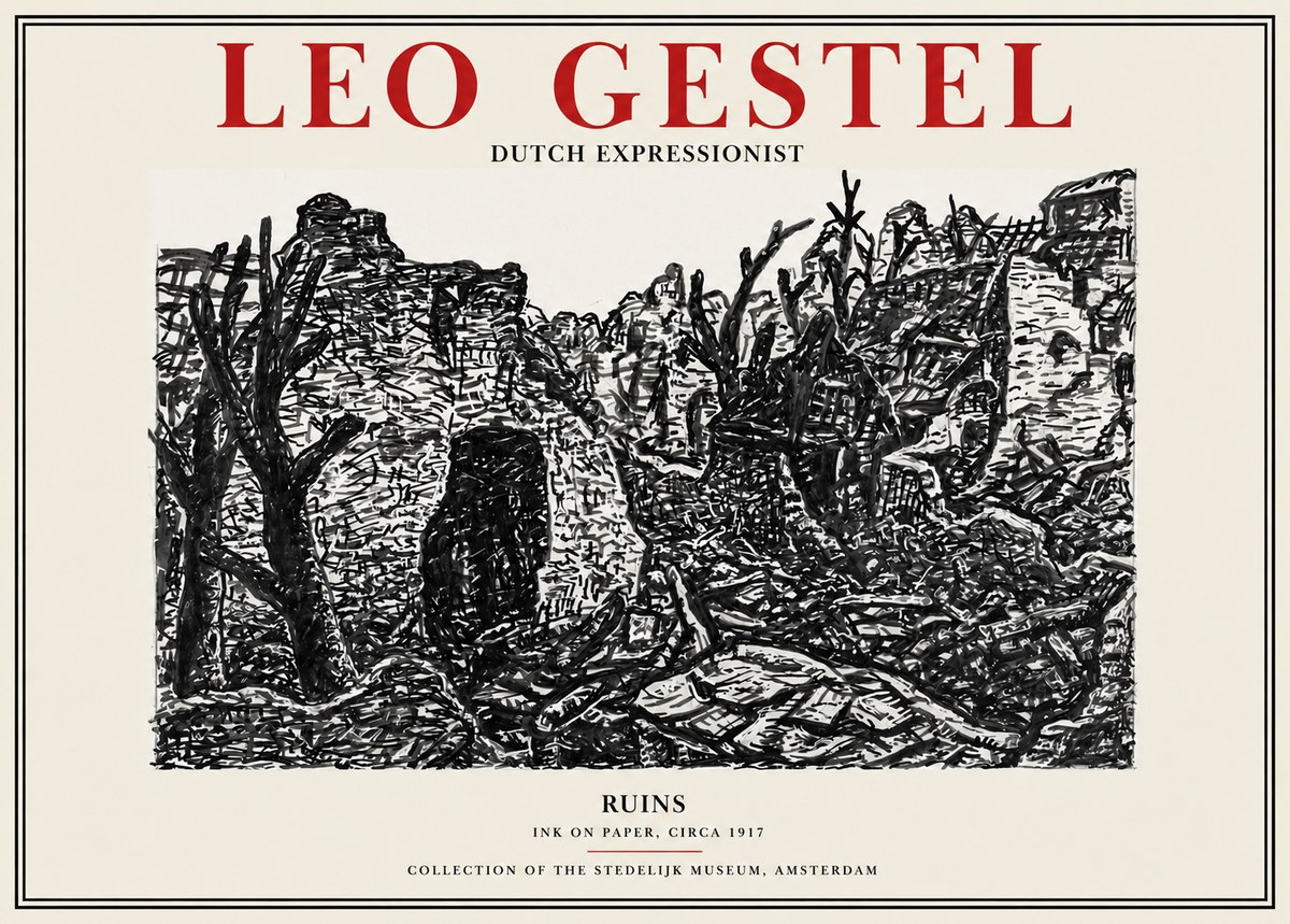 Leo Gestel Ruins No2 - Juliste