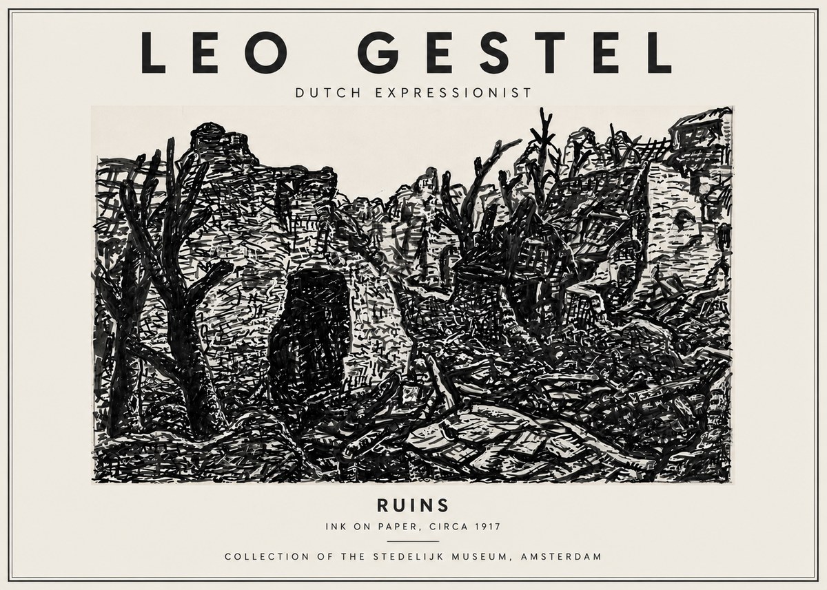 Leo Gestel Ruins No5 - Juliste