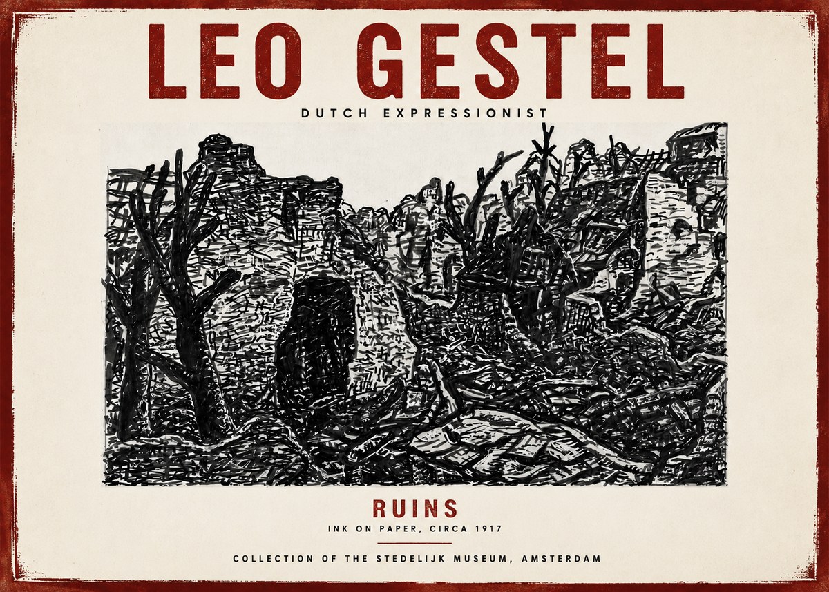 Leo Gestel Ruins No6 - Juliste