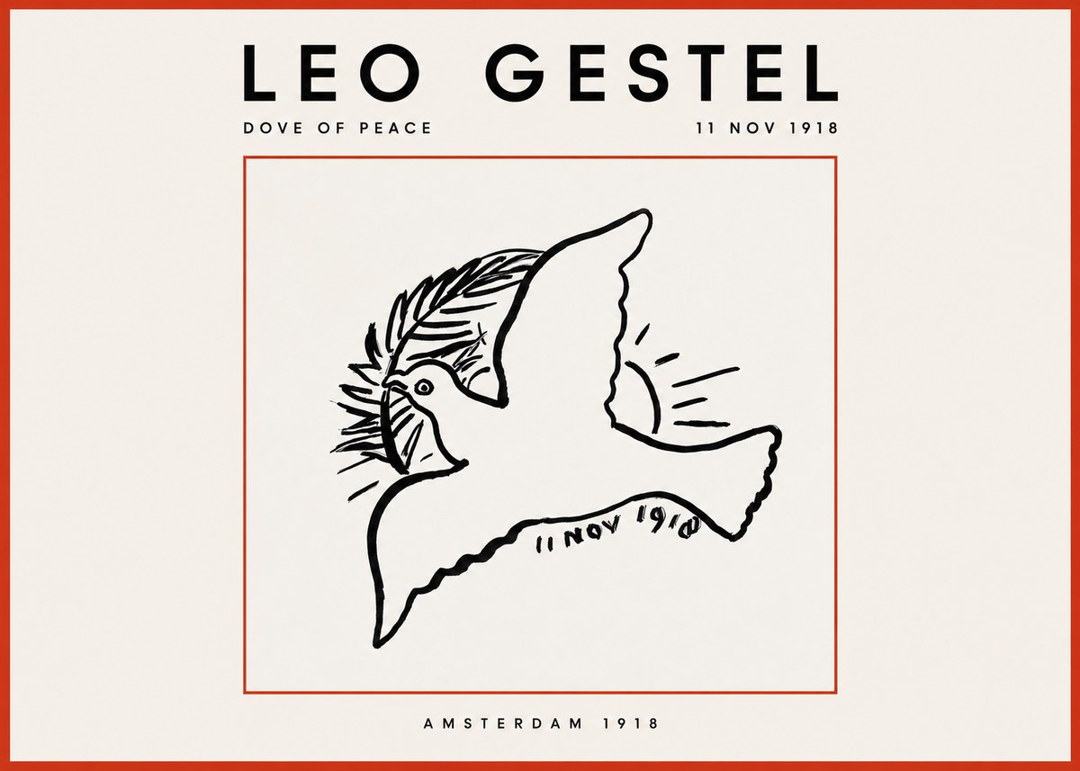 Leo Gestel Dove of Peace No2 - Juliste