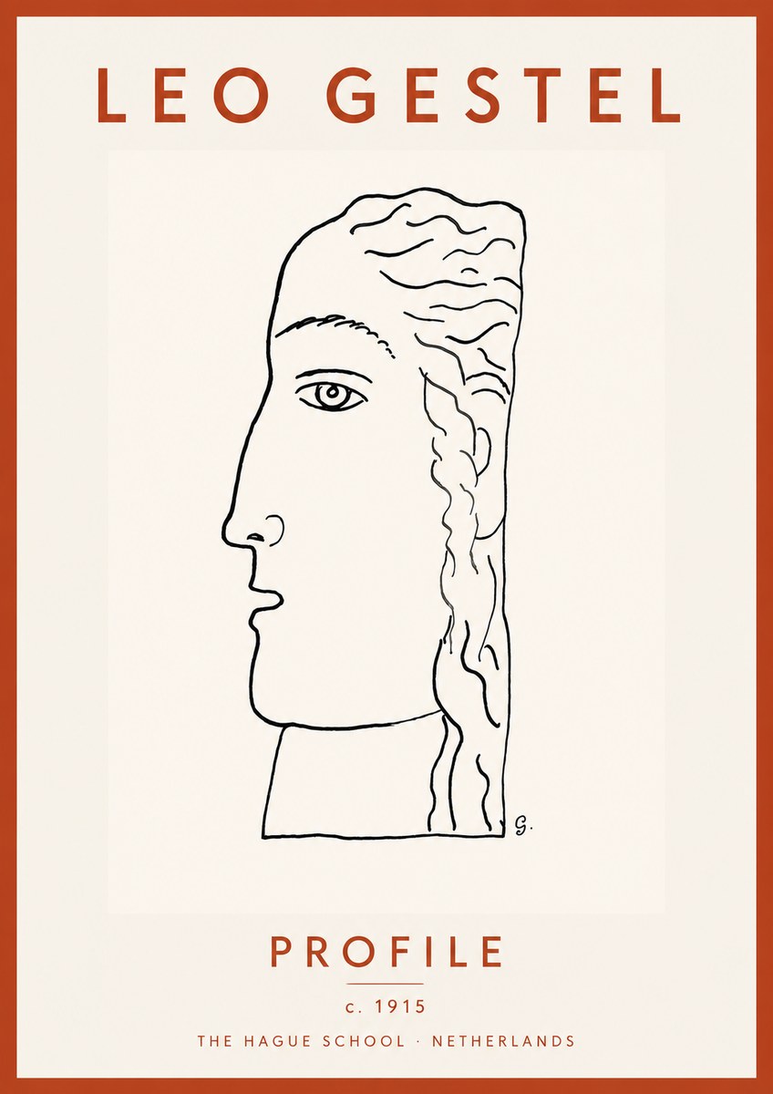 Leo Gestel Profile No4 - Juliste