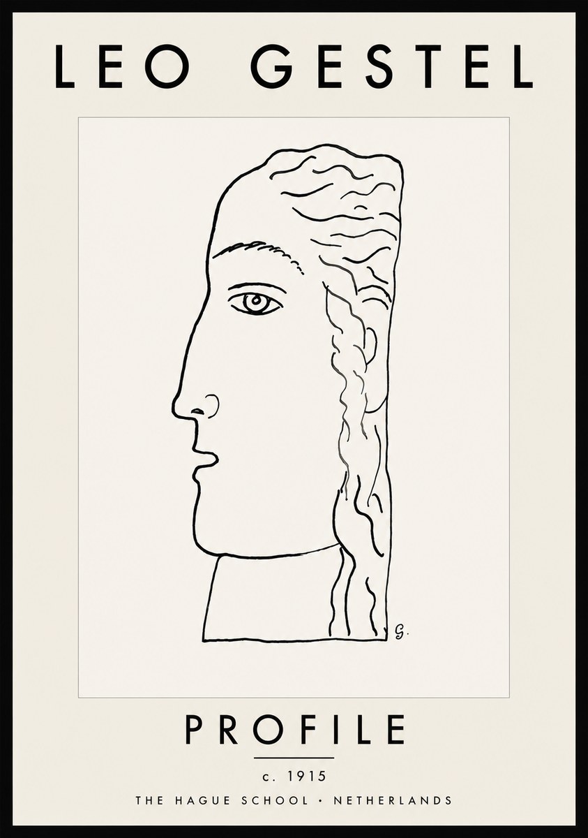 Leo Gestel Profile No5 - Juliste