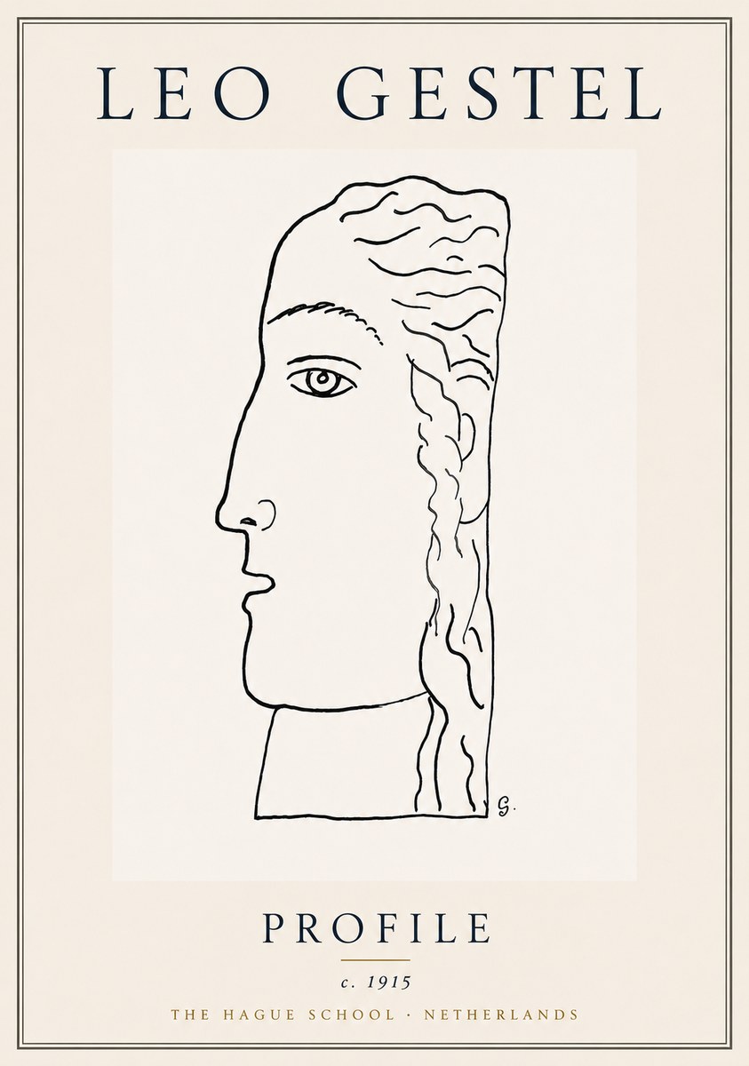 Leo Gestel Profile No6 - Juliste