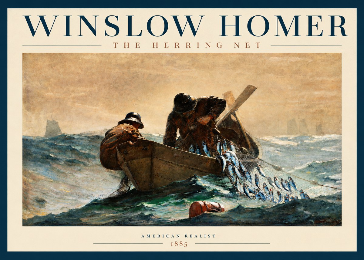 Winslow Homer The Herring Net I No2 - Juliste